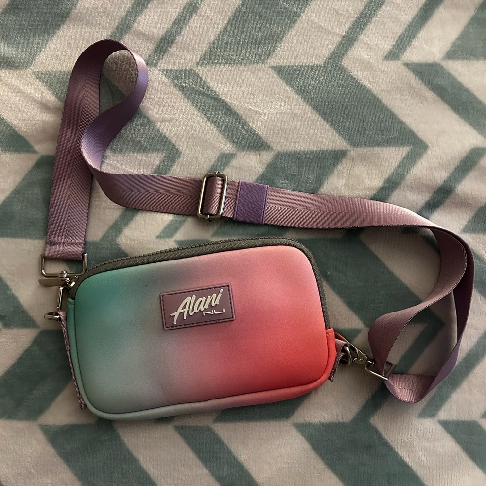 Alani Gradient Crossbody Bag with Purple Strap